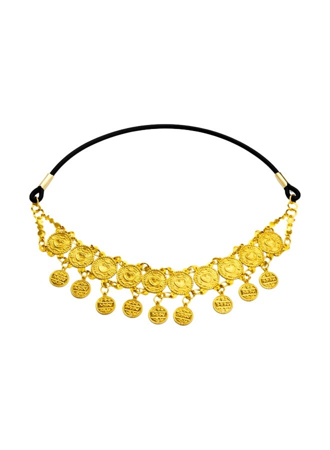 Saudi Founding Day Headpiece, Traditional Gold Medallion Heritage Accessory, Cultural Headwear for National Pride and Events, 1727 Legacy Celebration - Image 2